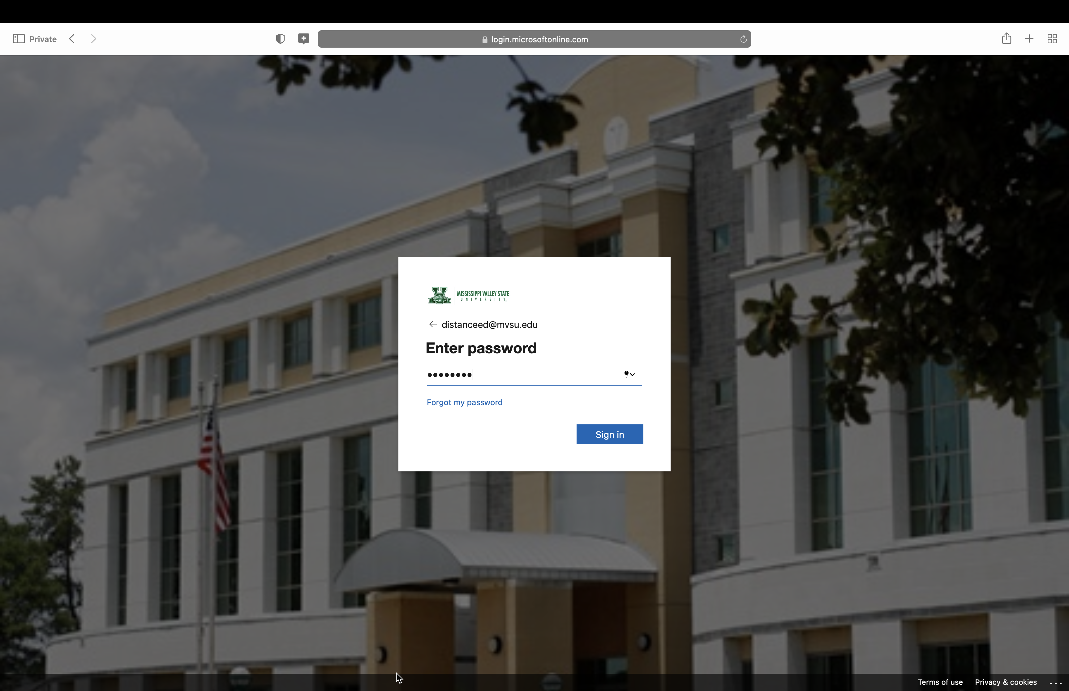 Canvas Login Instructions | Mississippi Valley State University